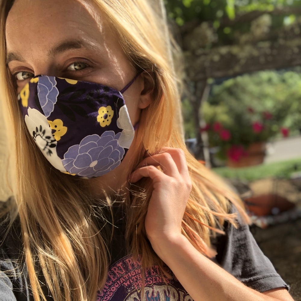 Cute handmade double layered face mask!